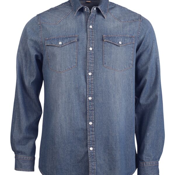 Kariban Long Sleeve Denim Shirt Thumbnail